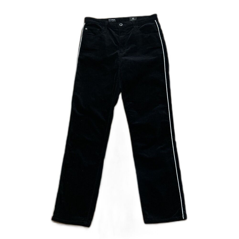 AG Adriano Goldschmied Pants Womens 27 Velvet Isabelle High Rise Straight Crop